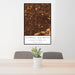 24x36 Citrus Heights California Map Print Portrait Orientation in Ember Style Behind 2 Chairs Table and Potted Plant