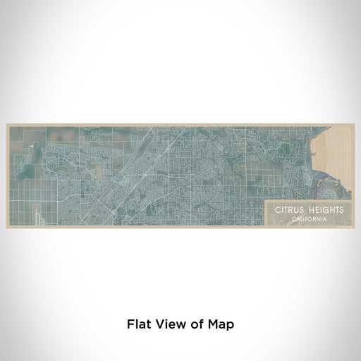Flat View of Map Custom Citrus Heights California Map Enamel Mug in Afternoon