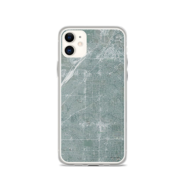 Custom iPhone 11 Citrus Heights California Map Phone Case in Afternoon