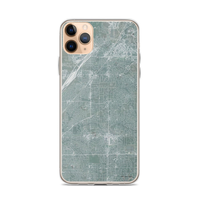 Custom iPhone 11 Pro Max Citrus Heights California Map Phone Case in Afternoon