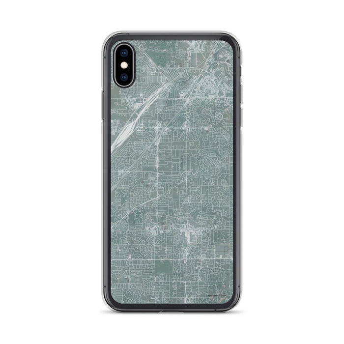 Custom iPhone XS Max Citrus Heights California Map Phone Case in Afternoon