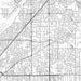 Citrus Heights California Map Print in Classic Style Zoomed In Close Up Showing Details