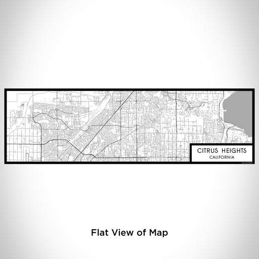 Flat View of Map Custom Citrus Heights California Map Enamel Mug in Classic