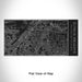 Rendered View of Citrus Heights California Map Engraving on 17oz Stainless Steel Insulated Cola Bottle in Black