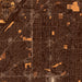 Citrus Heights California Map Print in Ember Style Zoomed In Close Up Showing Details