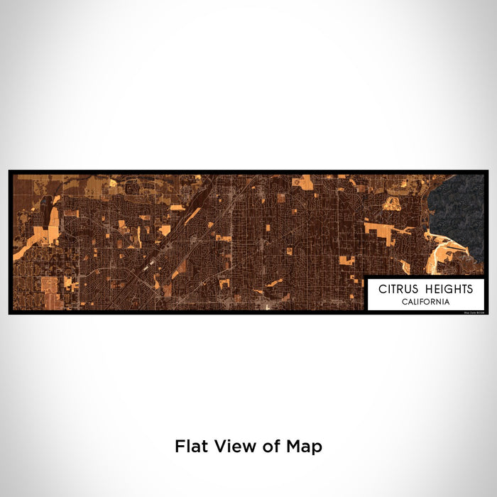 Flat View of Map Custom Citrus Heights California Map Enamel Mug in Ember