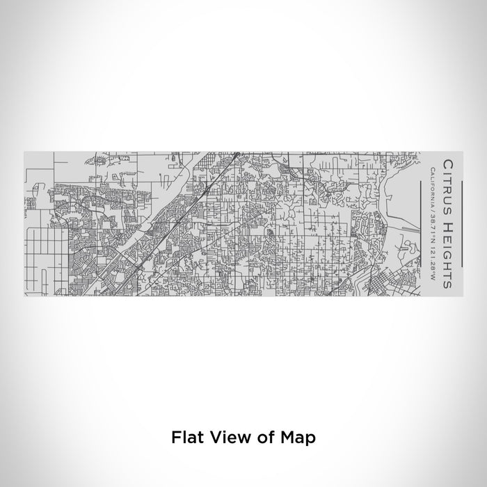 Rendered View of Citrus Heights California Map Engraving on 10oz Stainless Steel Insulated Cup with Sipping Lid