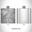 Rendered View of Citrus Heights California Map Engraving on 6oz Stainless Steel Flask