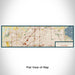Flat View of Map Custom Citrus Heights California Map Enamel Mug in Woodblock