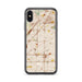 Custom iPhone X/XS Citrus Heights California Map Phone Case in Woodblock