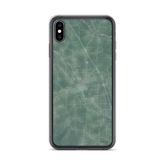 Custom iPhone XS Max Clanton Alabama Map Phone Case in Afternoon