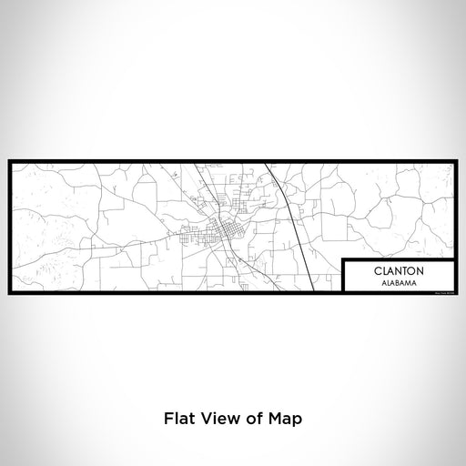 Flat View of Map Custom Clanton Alabama Map Enamel Mug in Classic