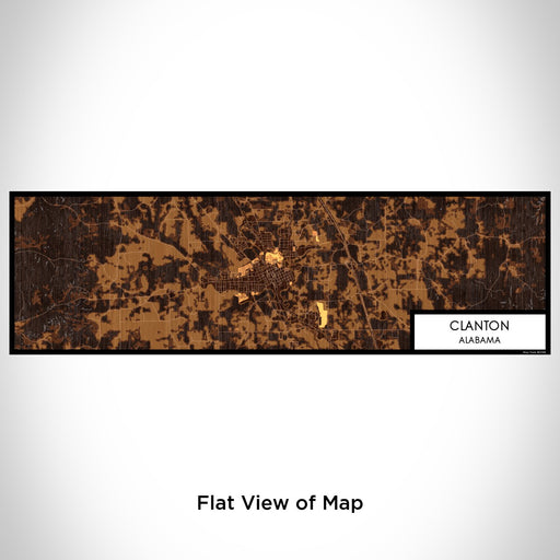 Flat View of Map Custom Clanton Alabama Map Enamel Mug in Ember