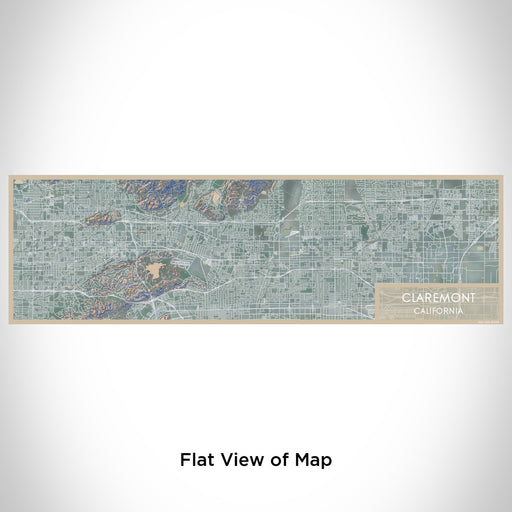 Flat View of Map Custom Claremont California Map Enamel Mug in Afternoon