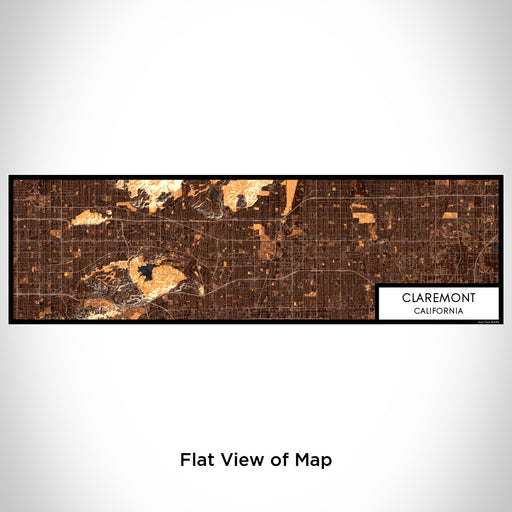 Flat View of Map Custom Claremont California Map Enamel Mug in Ember