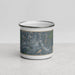 Front View Custom Claremont New Hampshire Map Enamel Mug in Afternoon