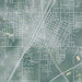Claremore Oklahoma Map Print in Afternoon Style Zoomed In Close Up Showing Details