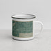Right View Custom Claremore Oklahoma Map Enamel Mug in Afternoon