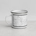 Left View Custom Claremore Oklahoma Map Enamel Mug in Classic