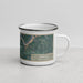 Right View Custom Clarion Pennsylvania Map Enamel Mug in Afternoon
