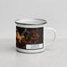 Right View Custom Clarion Pennsylvania Map Enamel Mug in Ember