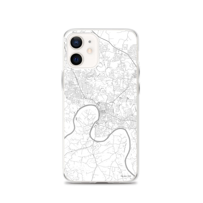 Custom Clarksville Tennessee Map iPhone 12 Phone Case in Classic