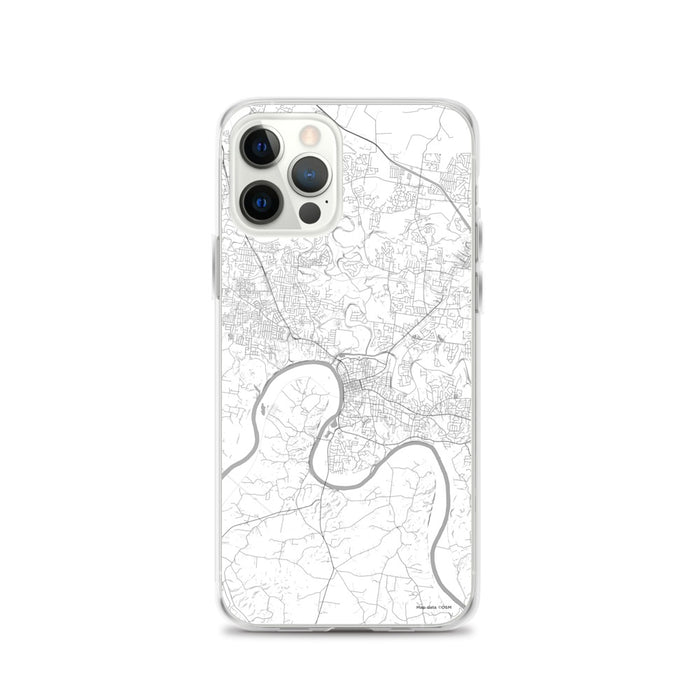 Custom Clarksville Tennessee Map iPhone 12 Pro Phone Case in Classic