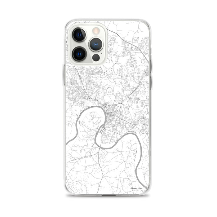 Custom Clarksville Tennessee Map iPhone 12 Pro Max Phone Case in Classic