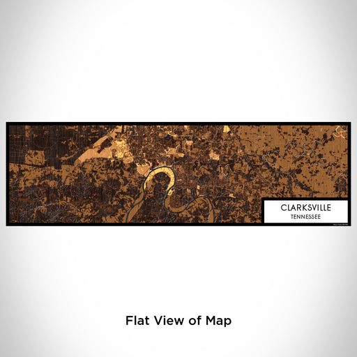 Flat View of Map Custom Clarksville Tennessee Map Enamel Mug in Ember