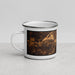Left View Custom Clarksville Tennessee Map Enamel Mug in Ember