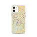 Custom Clarksville Tennessee Map iPhone 12 Phone Case in Woodblock