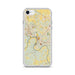 Custom Clarksville Tennessee Map iPhone SE Phone Case in Woodblock