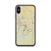 Custom Clarksville Tennessee Map Phone Case in Woodblock