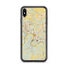 Custom Clarksville Tennessee Map Phone Case in Woodblock