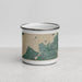 Front View Custom Clayton New York Map Enamel Mug in Afternoon