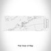 Rendered View of Clayton New York Map Engraving on 10oz Stainless Steel Insulated Cup with Sliding Lid in White
