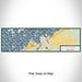 Flat View of Map Custom Clayton New York Map Enamel Mug in Woodblock