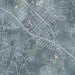Clayton North Carolina Map Print in Afternoon Style Zoomed In Close Up Showing Details