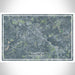 Clayton North Carolina Map Print Landscape Orientation in Afternoon Style With Shaded Background