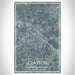 Clayton North Carolina Map Print Portrait Orientation in Afternoon Style With Shaded Background