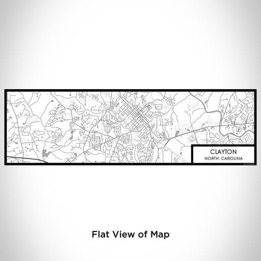 Flat View of Map Custom Clayton North Carolina Map Enamel Mug in Classic
