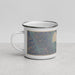Left View Custom Clear Lake California Map Enamel Mug in Afternoon