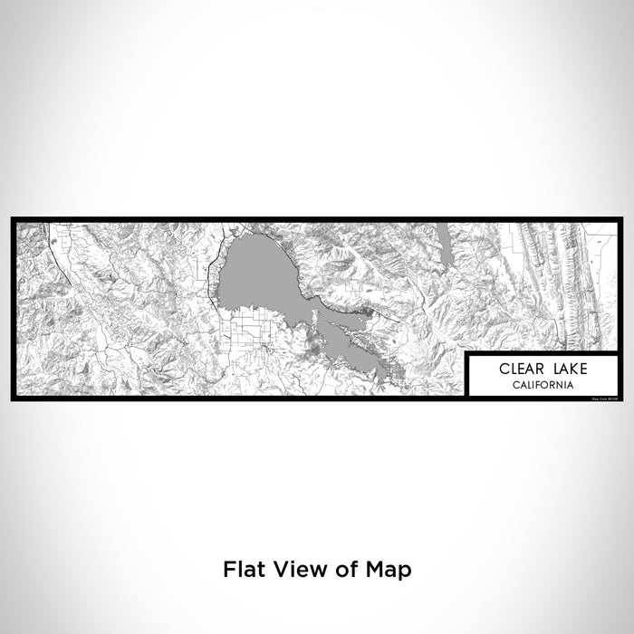 Flat View of Map Custom Clear Lake California Map Enamel Mug in Classic