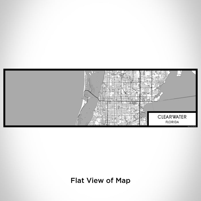 Flat View of Map Custom Clearwater Florida Map Enamel Mug in Classic