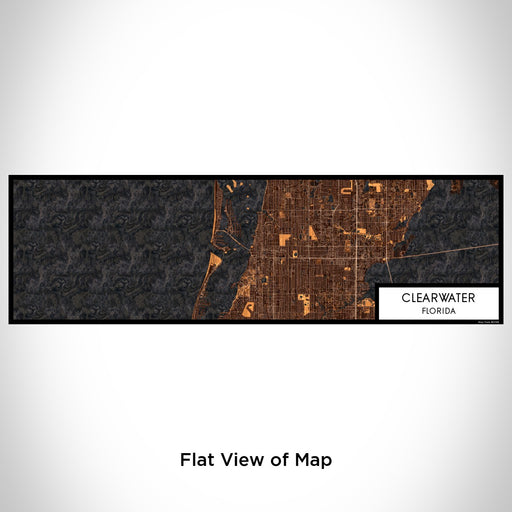 Flat View of Map Custom Clearwater Florida Map Enamel Mug in Ember