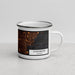 Right View Custom Clearwater Florida Map Enamel Mug in Ember