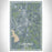 Cleburne Texas Map Print Portrait Orientation in Afternoon Style With Shaded Background