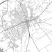 Cleburne Texas Map Print in Classic Style Zoomed In Close Up Showing Details