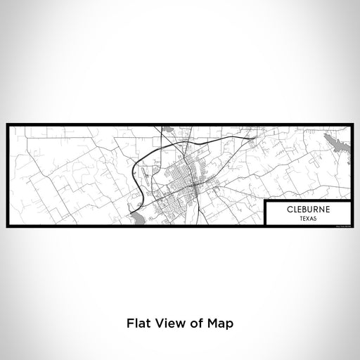 Flat View of Map Custom Cleburne Texas Map Enamel Mug in Classic