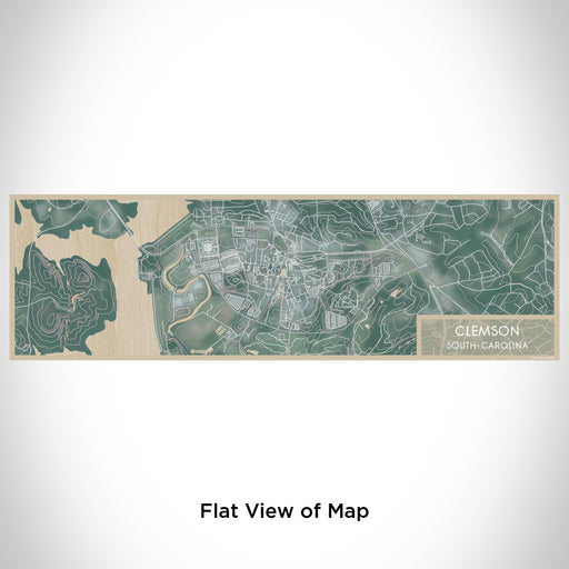 Flat View of Map Custom Clemson South Carolina Map Enamel Mug in Afternoon